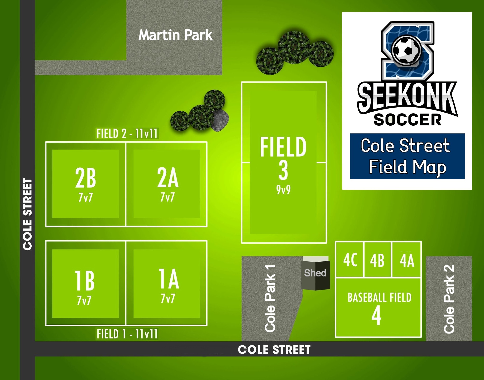 Cole St Field Map