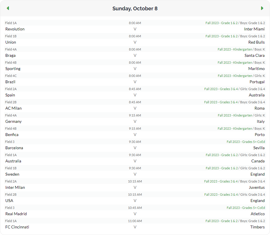 Week 5 Schedule